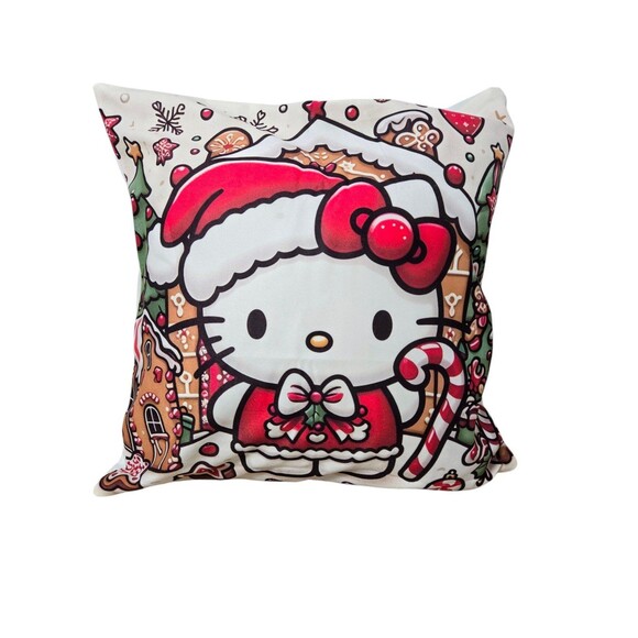 Hello Kitty Christmas cushion pillow cover 18"x18" - Picture 5 of 8